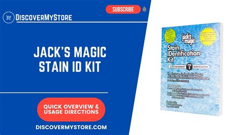 Jack's Magic Stain ID DHST: Your Solution to Any Stain Emergency